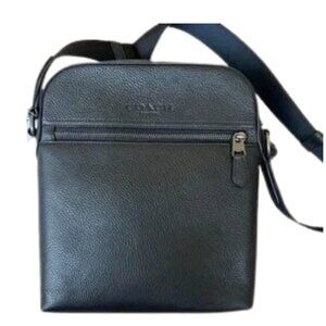 Coach Dark Navy Houston Flight Crossbody Bag
